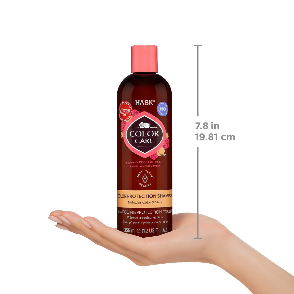 HASK Colour Care Shampoo 12oz close-up of label