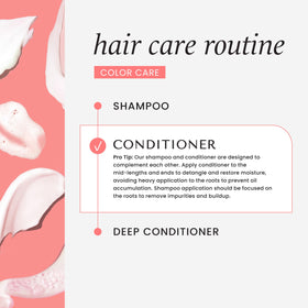 HASK Colour Care Shampoo and Conditioner set on a bathroom shelf