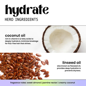 HASK Hydrate Coconut Oil Conditioner in use