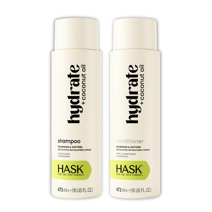 HASK Hydrate Coconut Oil Shampoo 16oz front view