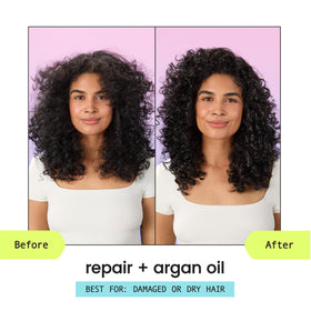 HASK Repair + Argan Oil Shampoo and Conditioner set packaging