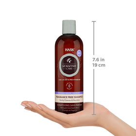 HASK Sensitive Care Conditioner applied on hair