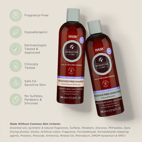 HASK Sensitive Care Conditioner front view, 12oz bottle