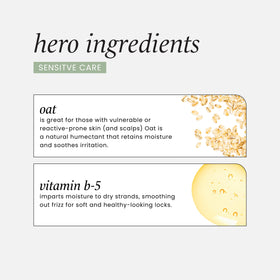 HASK Sensitive Care Shampoo with ingredients list