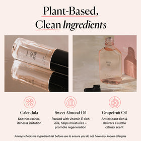 HATCH Belly Oil Mini application on skin