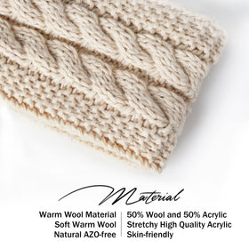 Hatromm headband worn by a woman outdoors in winter
