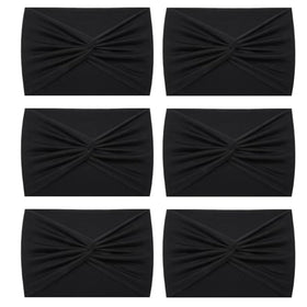 HAUHC Extra Wide Headband in black side view