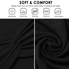 HAUHC Extra Wide Headband packaging with six colours