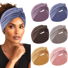 HAUHC Extra Wide Headbands 7-inch in assorted bright colours