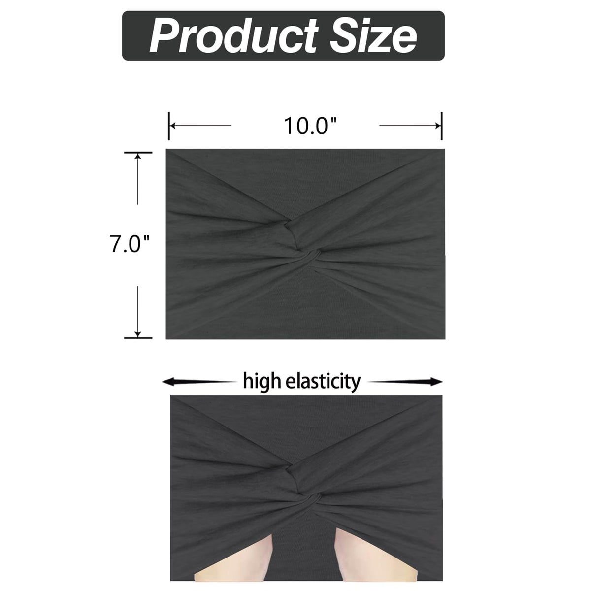 HAUHC headband packaging showcasing six different colours