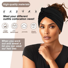 HAUHC headband showing soft material texture and knotted design