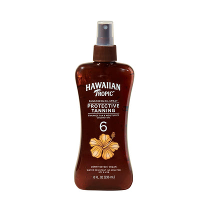 Hawaiian Tropic Dark Tanning Oil Spray Pump front view