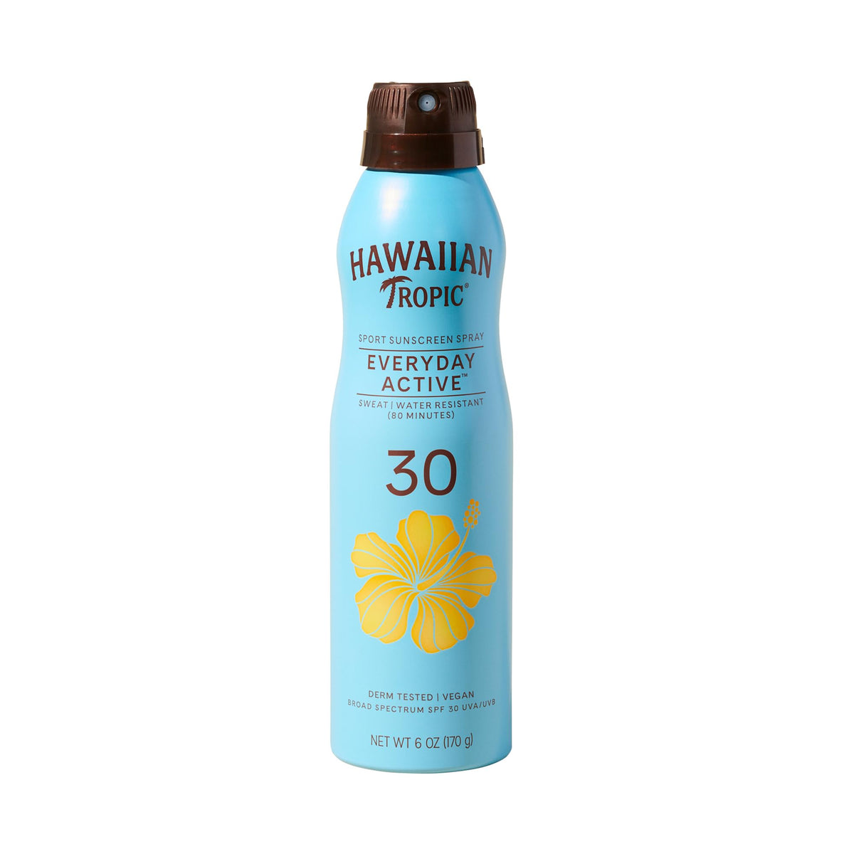 Hawaiian Tropic Island Sport Sunscreen Spray 6 Ounce front view