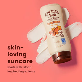 Hawaiian Tropic Sheer Touch SPF 15 Lotion 8oz side view