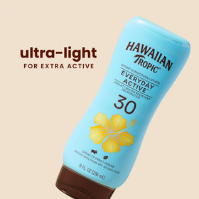 Hawaiian Tropic SPF 30 Sunscreen Lotion bottle side view