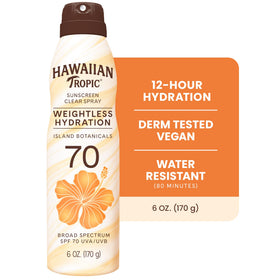 Hawaiian Tropic SPF 70 Sunscreen Spray twist-lock top