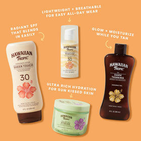 Hawaiian Tropic Tanning Oil Spray with ingredients list