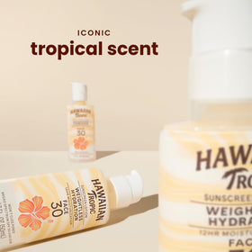 Hawaiian Tropic Weightless Hydration SPF 30 Face Sunscreen back view