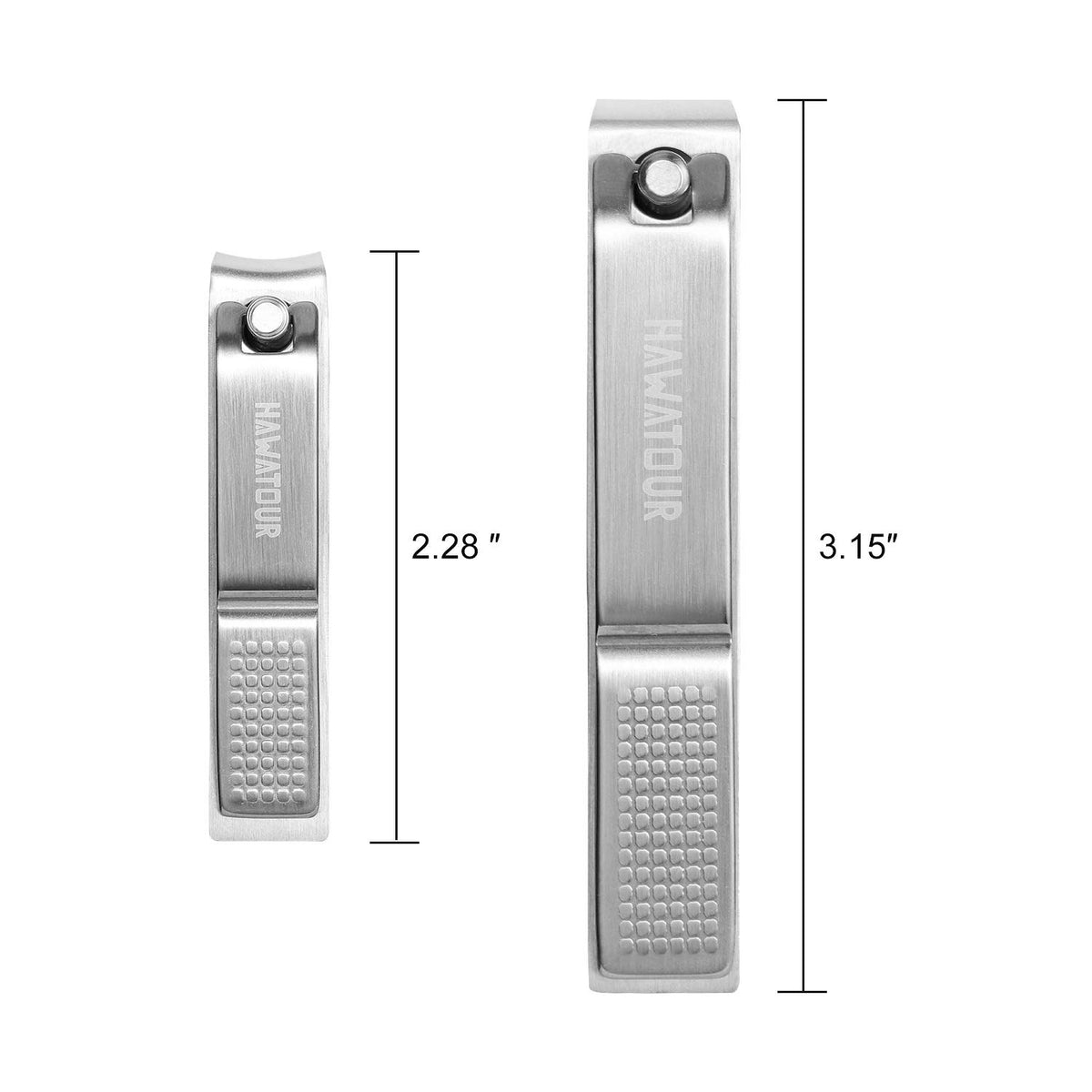 HAWATOUR ergonomic nail clippers with comfortable grip