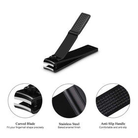 HAWATOUR Nail Clippers Set displayed in stylish tin case