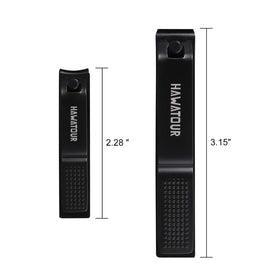HAWATOUR Nail Clippers Set with both clippers visible