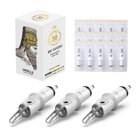 HAWINK Tattoo Cartridge Needles #10 Bugpin 27 Curved Magnum front view
