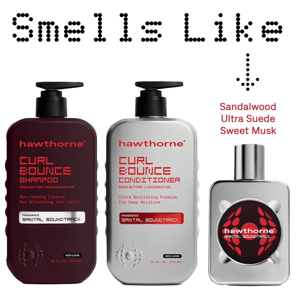 Hawthorne Curl Bounce Shampoo and Conditioner with natural ingredients