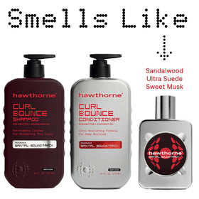 Hawthorne Curl Bounce Shampoo and Conditioner with natural ingredients