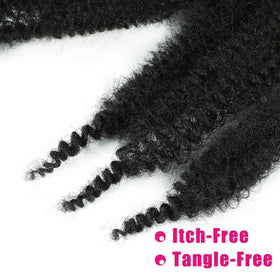Hbegant Afro Twist Hair 24 inch displayed with accessories