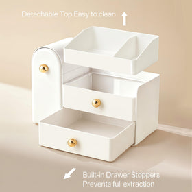 HBlife Makeup Organizer with detachable components for cleaning