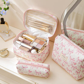 HBselect large makeup bag measuring 10.6 x 6.5 x 5.5 inches