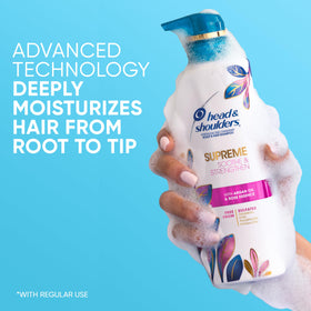 Head & Shoulders Anti-Dandruff Shampoo showing texture on hand