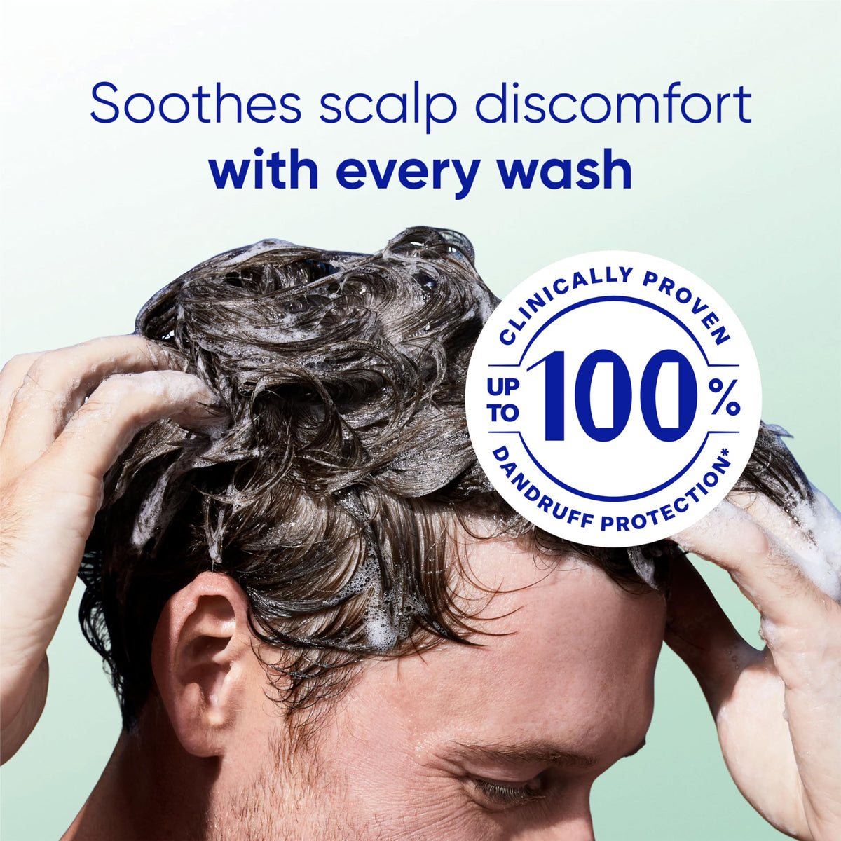 Head & Shoulders BARE Sensitive Scalp Care Shampoo usage demonstration