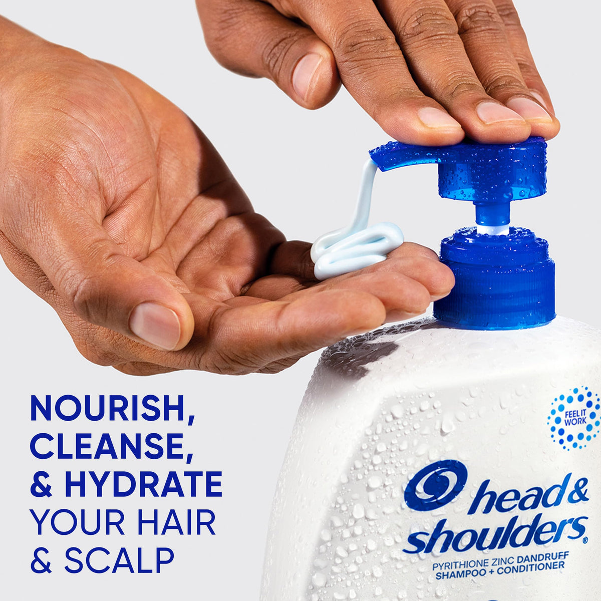Head & Shoulders Classic Clean 2-in-1 bottle with label