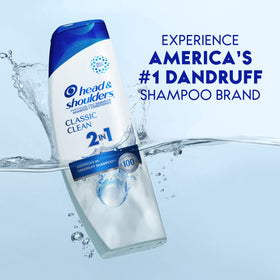 Head & Shoulders Classic Clean 2-in-1 Shampoo and Conditioner in a travel bag