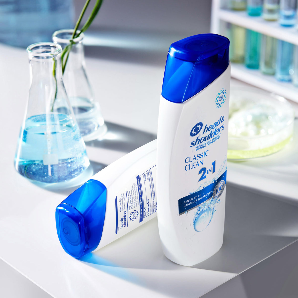 Head & Shoulders Classic Clean 2-in-1 Shampoo and Conditioner packaging details