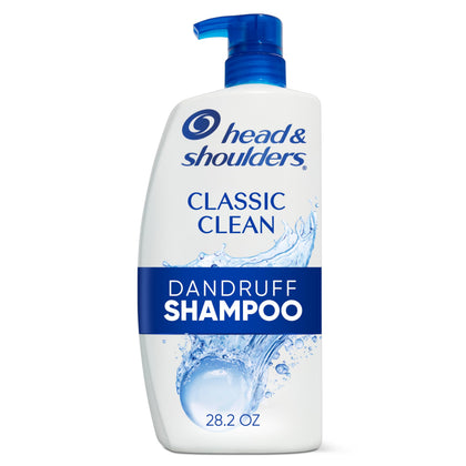 Head & Shoulders Classic Clean Anti-Dandruff Shampoo front view 28.2 fl oz
