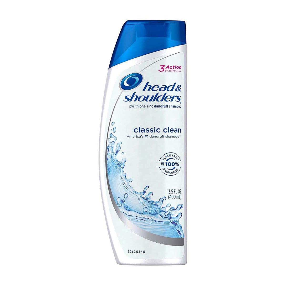 Head & Shoulders Classic Clean Dandruff Shampoo close-up of bottle