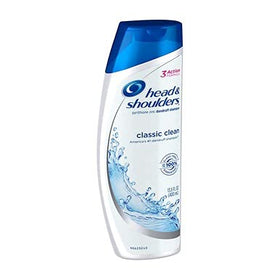 Head & Shoulders Classic Clean Dandruff Shampoo in use during shower