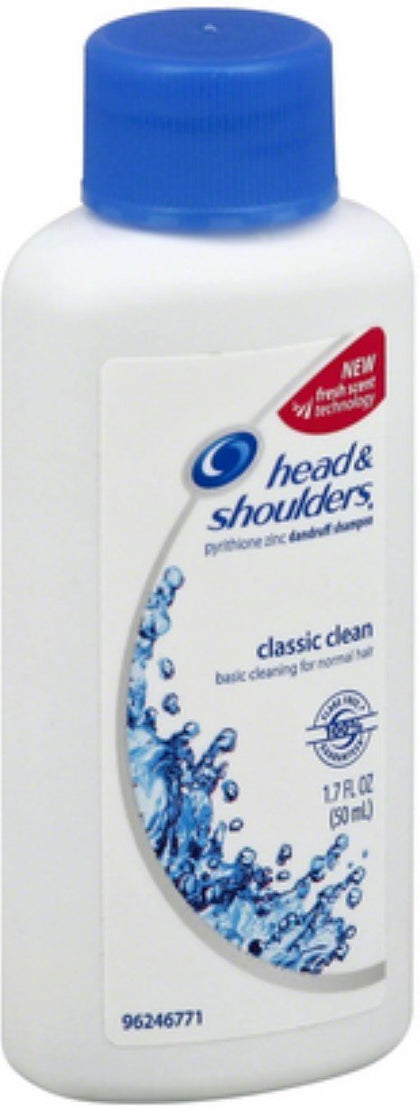 Head & Shoulders Classic Clean Dandruff Shampoo travel size 1.7oz pack