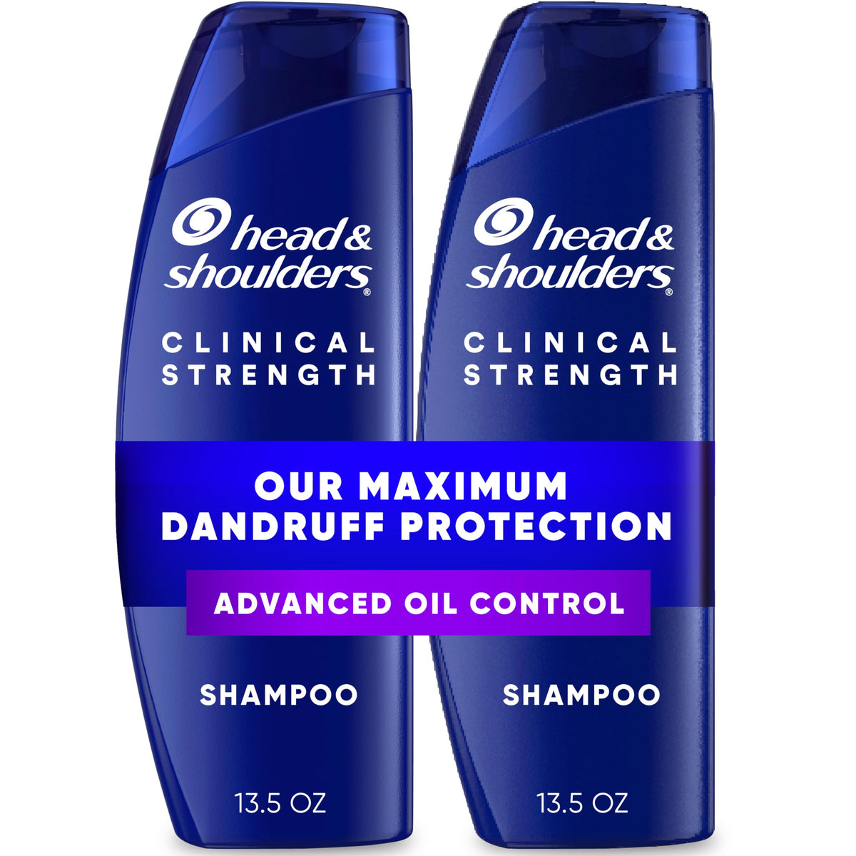 Head & Shoulders Clinical Strength Shampoo Twin Pack front view
