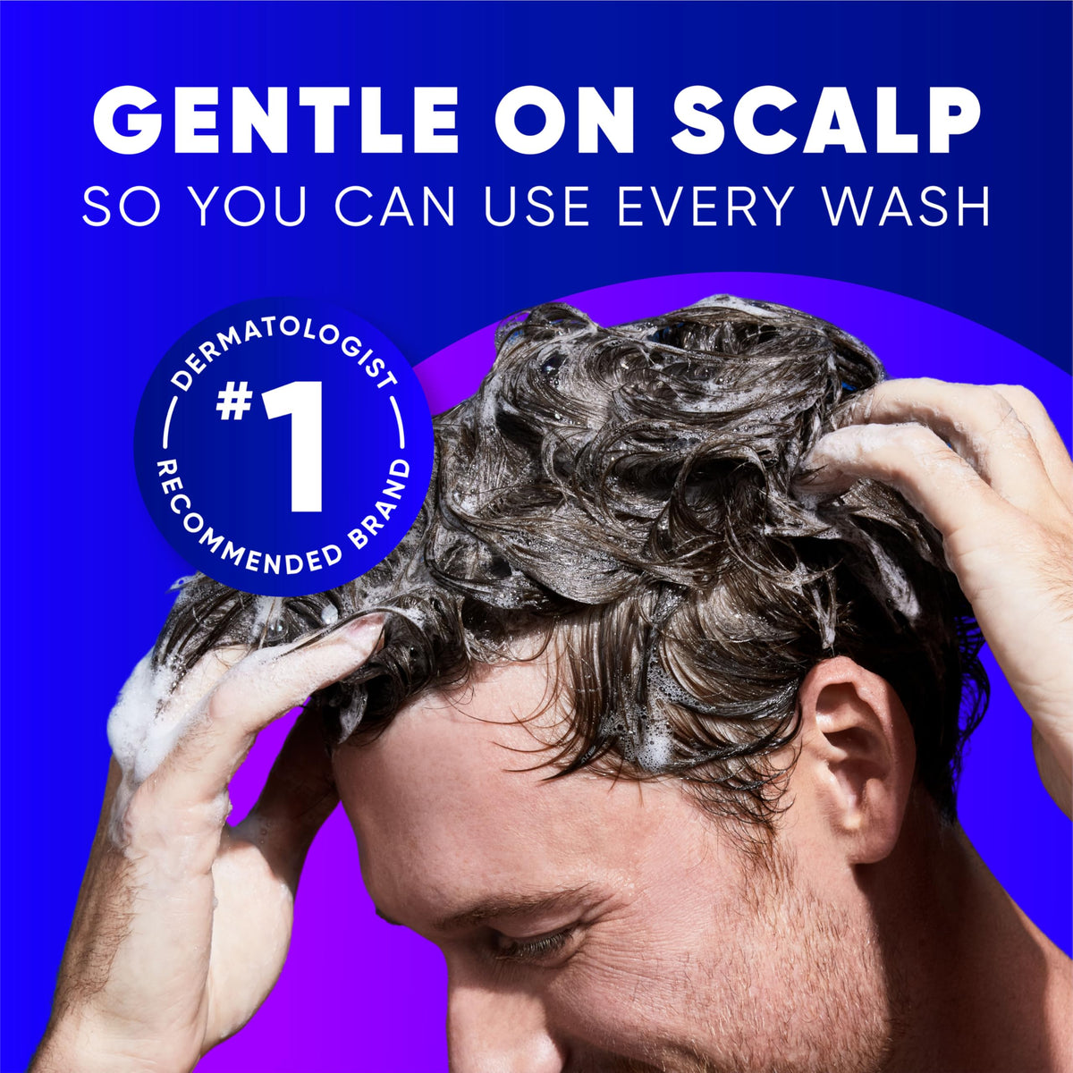 Head & Shoulders Clinical Strength Shampoo with a shower setup