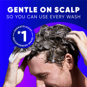Head & Shoulders Clinical Strength Shampoo with a shower setup