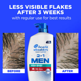 Head & Shoulders Old Spice Pure Sport 2-in-1 Shampoo and Conditioner with ingredients list