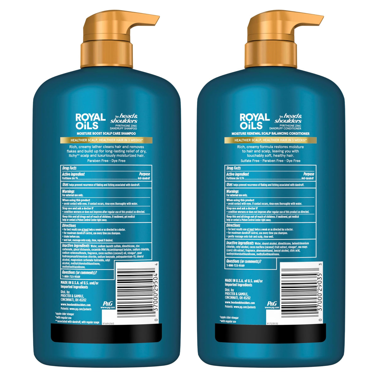 Head & Shoulders Royal Oils Conditioner close-up with texture