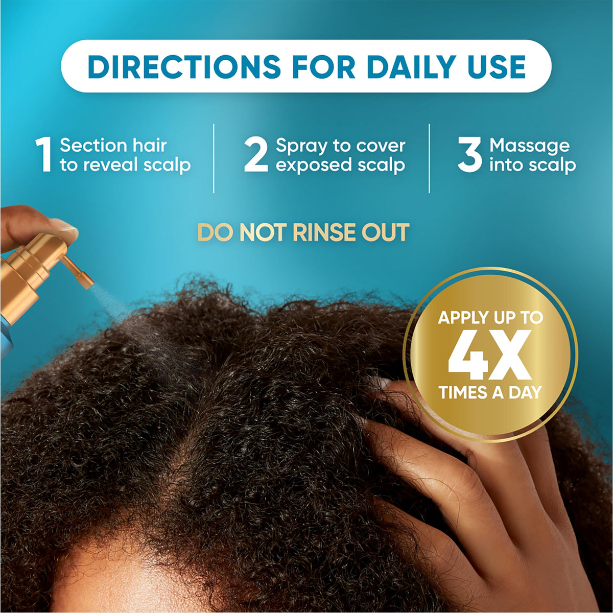 Head & Shoulders Royal Oils Instant Soothe Scalp Elixir application on scalp