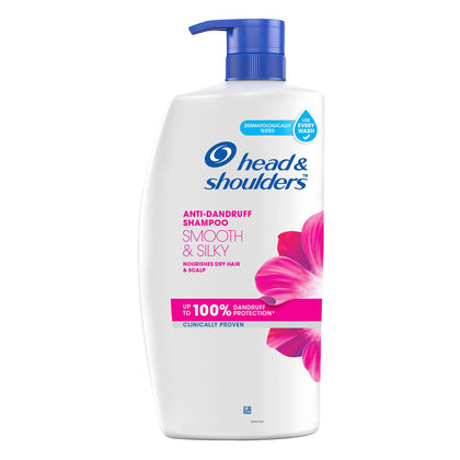 Head & Shoulders Smooth and Silky Shampoo 1L front view