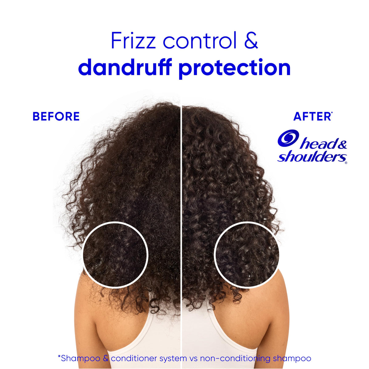 Head & Shoulders Smooth & Silky 2-in-1 Shampoo & Conditioner in bathroom setting