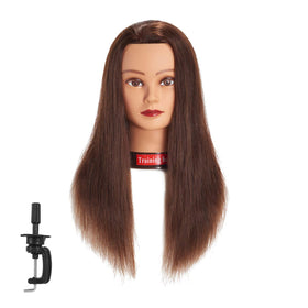 Headwinn 20-22 inch human hair mannequin head front view