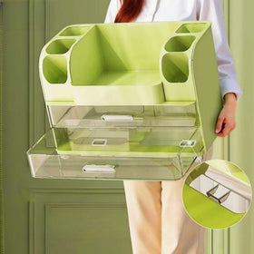 Heaime Makeup Organizer close-up of waterproof material